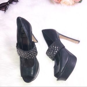 Vince Camuto Bejeweled Mary Jane Peep Toe Pumps